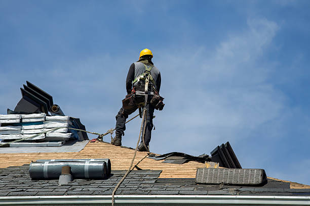 Professional Gutter Installation technician working in Fox Lake, IL